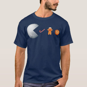 Camiseta Pelota de nieve comiendo cane de cane de galleta d