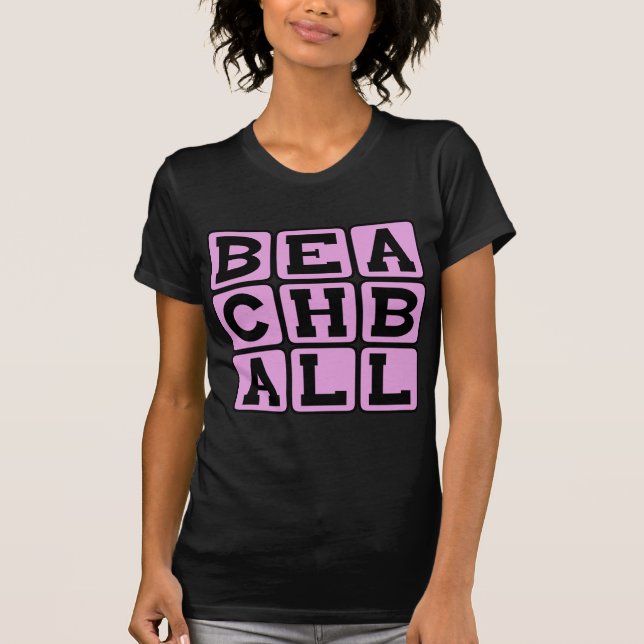 Camiseta Pelota de playa, Juguete de playa (Anverso)