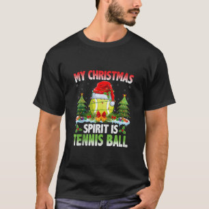Camiseta Pelota de tenis con Navidades de Santa Hat Espírit