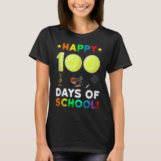 Camiseta Pelota de tenis deporte pateé 100 días de escuela