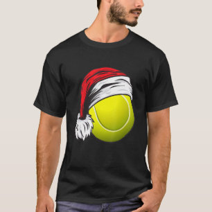 Camiseta Pelota de tenis navidad con Santa Hat Sport X Mas