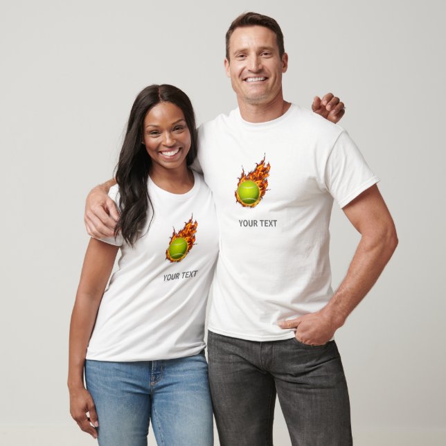 Camiseta Pelota de tenis personalizada en un regalo sobre e (Unisexo)