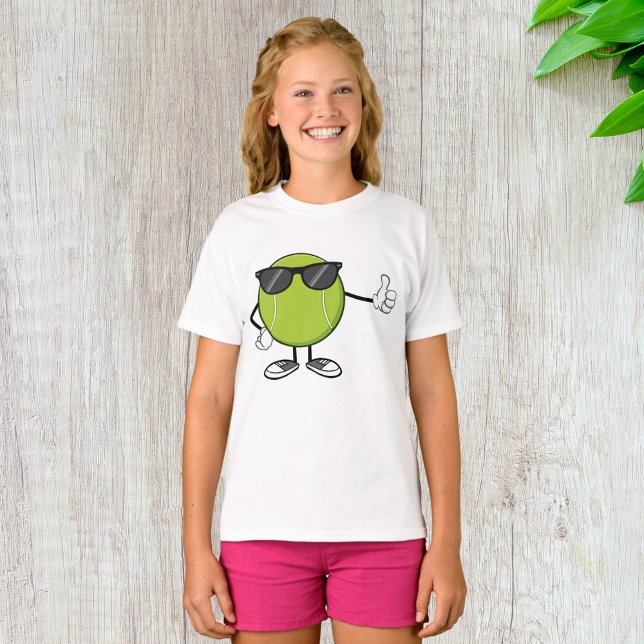 Camiseta Pelota de Tenis Sonriente con Gafas de Sol (Subido por el creador)