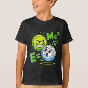 Camiseta Pelota De Tenis Y Pelota De Golf Duo Math