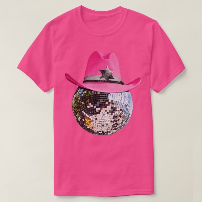 Camiseta Pelota Disco Con Vestido De Vaquero Rosa Club Gorr (Diseño del anverso)