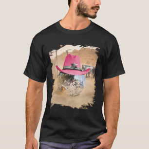 Camiseta Pelota Disco Con Vestido De Vaquero Rosa Gorra Ret