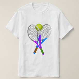 Camiseta Pelota y raquetas de tenis