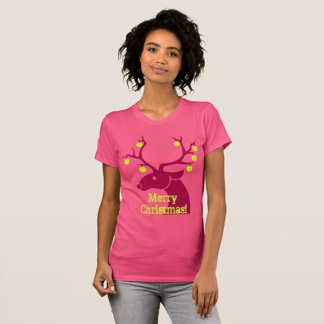 Camiseta Pelotas de tenis del reno (Anverso completo)