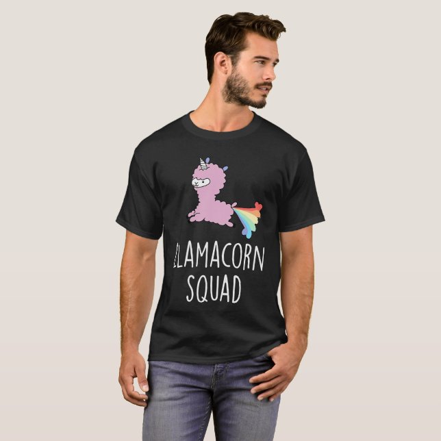 Camiseta Pelotón de Llamacorn (Anverso completo)