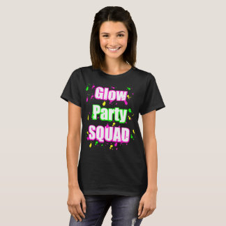 Camiseta pelotón del fiesta del resplandor