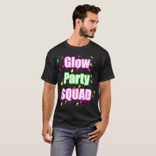Camiseta pelotón del fiesta del resplandor