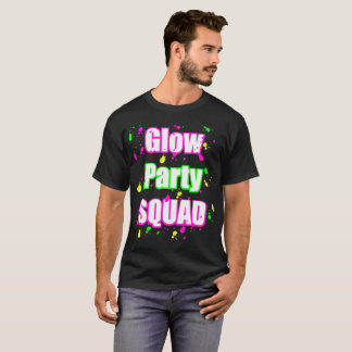 Camiseta pelotón del fiesta del resplandor