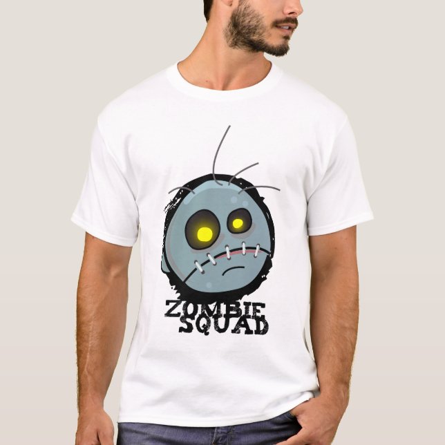 Camiseta Pelotón del zombi (blanco) (Anverso)