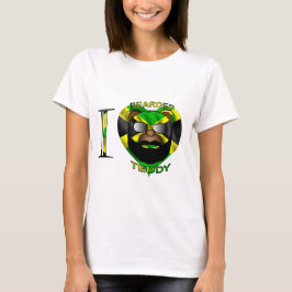 Camiseta Peluche barbudo Jamaica de las señoras LUV