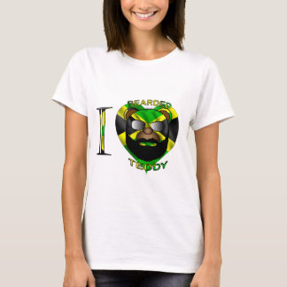 Camiseta Peluche barbudo Jamaica de las señoras LUV