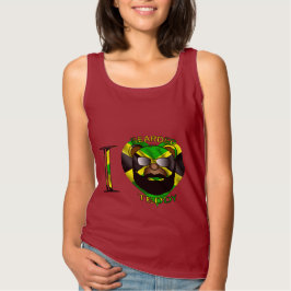 Camiseta Peluche barbudo Jamaica de las señoras LUV