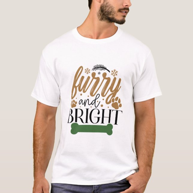 Camiseta Peludo y Brillante - Navidad (Anverso)