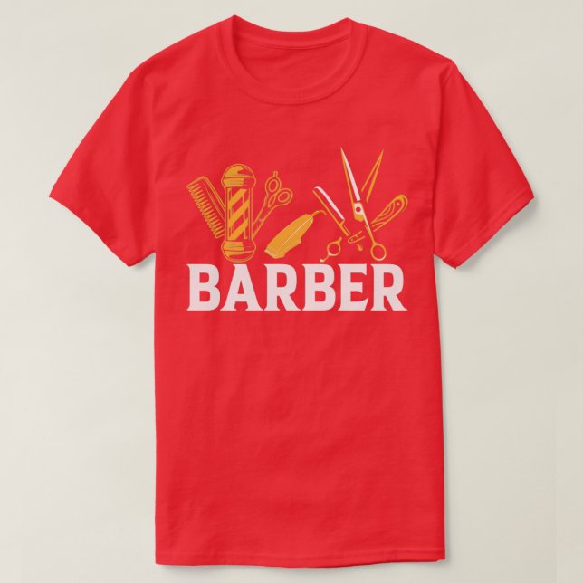 Camiseta peluquería barberino afeitado de barba (Diseño del anverso)
