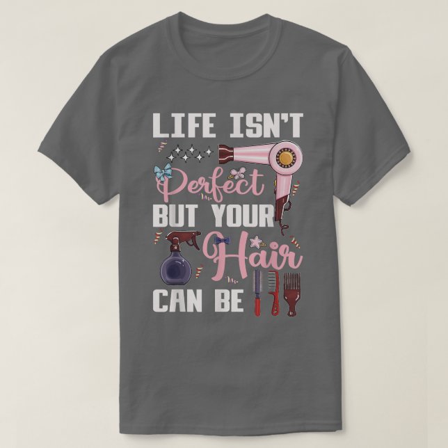 Camiseta Peluquería de Motivación Estilo Cabello (Diseño del anverso)