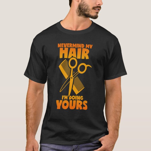 Camiseta Peluquería diciendo tijeras de corte de pelo tijer (Anverso)