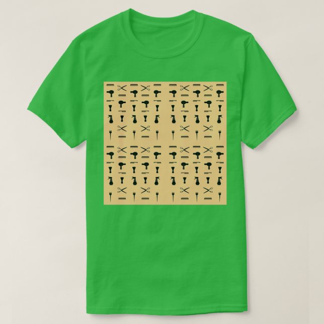 Camiseta peluquería peluquería barba recortada (Diseño del anverso)