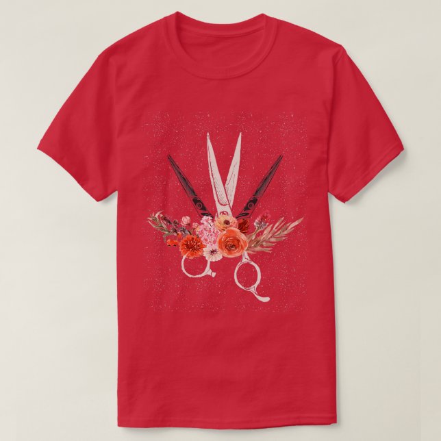 Camiseta peluquero amante del cabello (Diseño del anverso)