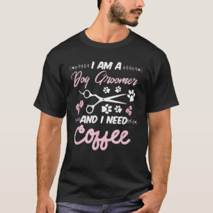 Camiseta Peluquero de PERROS Cuidado de Mascotas Navidades