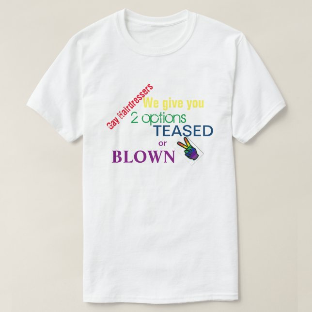 Camiseta Peluquero del orgullo gay (Diseño del anverso)