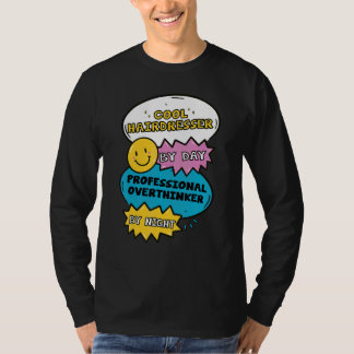 Camiseta Peluquero Genial De Día Pensador Excesivo Profesio