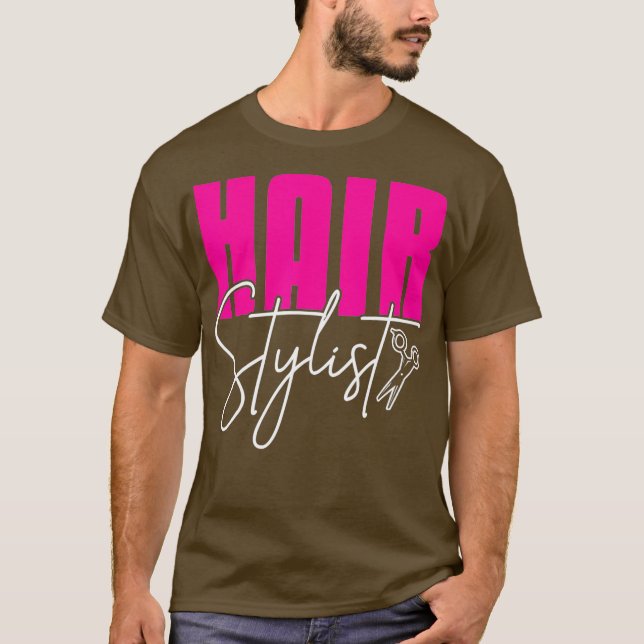 Camiseta peluqueros estilistas peluqueros peluqueros pelo (Anverso)
