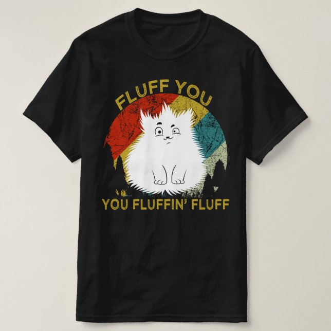 Camiseta pelusa de gato (Diseño del anverso)
