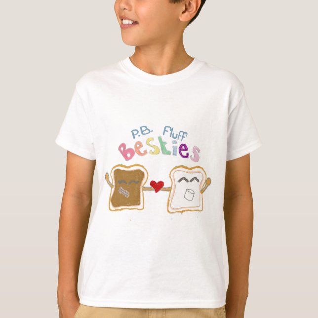 Camiseta pelusa de la mantequilla de cacahuete de los (Anverso)