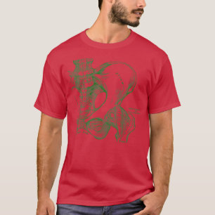 Camiseta Pelvis humano de la anatomía antigua