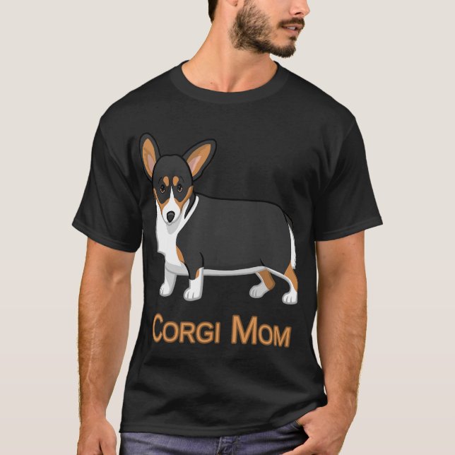 Camiseta Pembroke Corgi Mom Perro Lover (Anverso)