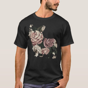 Camiseta Pembroke Welsh Corgi Dog Floral Pattern Corgi Owne