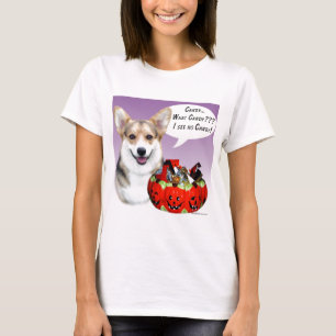 Camiseta Pembroke Welsh Corgi Halloween Candy