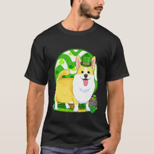 Camiseta Pembroke Welsh Corgi Leprechaun Afortunado Día de 
