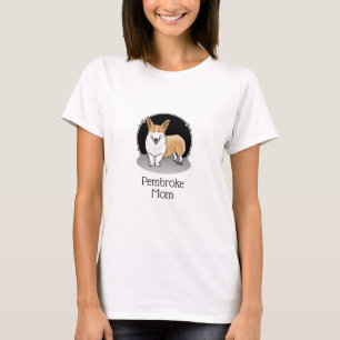 Camiseta Pembroke Welsh Corgi Mom (rojo 1) Dog Mom Cute