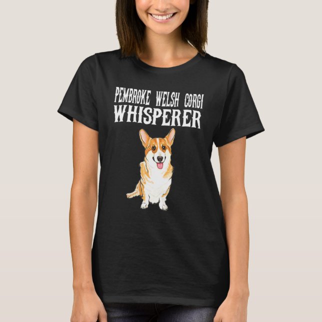 Camiseta Pembroke Welsh Corgi Murmurador Perro (Anverso)