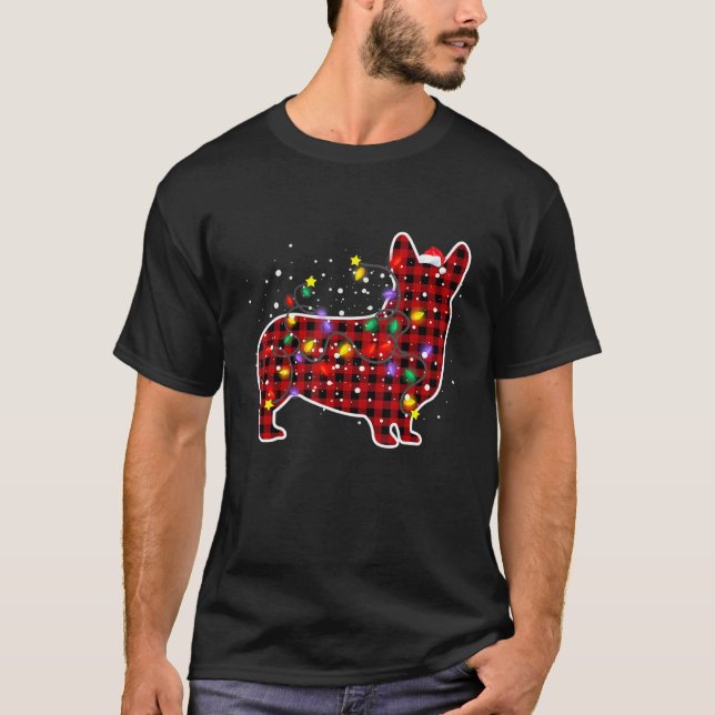 Camiseta Pembroke Welsh Corgi Navidades Pajamas Dog Xmas Li (Anverso)