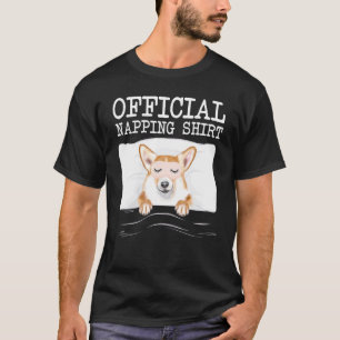 Camiseta Pembroke Welsh Corgi Oficial Durmiendo