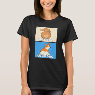Camiseta Pembroke Welsh Corgi Perro De Maíz Y Perro Calient