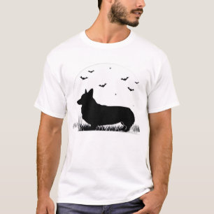 Camiseta Pembroke Welsh Corgi Perro ? Halloween Silueta De