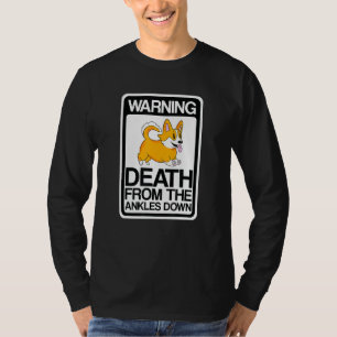 Camiseta Pembroke Welsh Corgi Pun Advertencia De Muerte Del