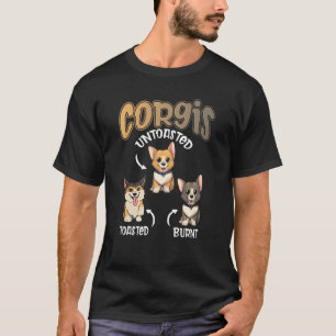 Camiseta Pembroke Welsh Corgi Sin Tostar Tostado Quemado Pe