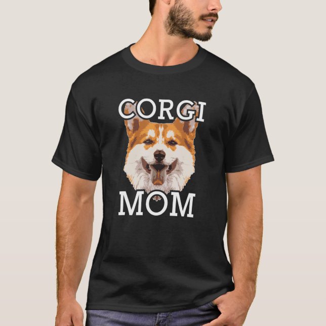 Camiseta Pembroke Welsh Corgis Corgi Mom (Anverso)