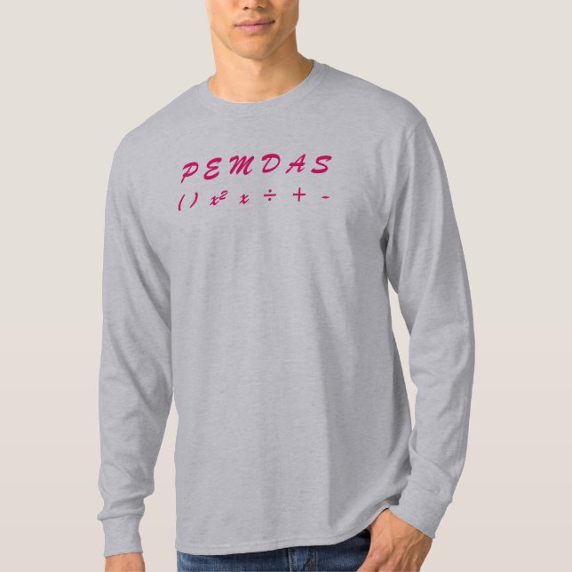 CAMISETA PEMDAS (Anverso)