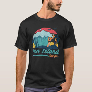 Camiseta Pen Island Georgia Beach Summer Surfing Sunset Pal