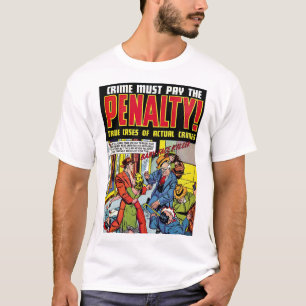 Camiseta Penalización del bebé enfrenta el delito de cómics