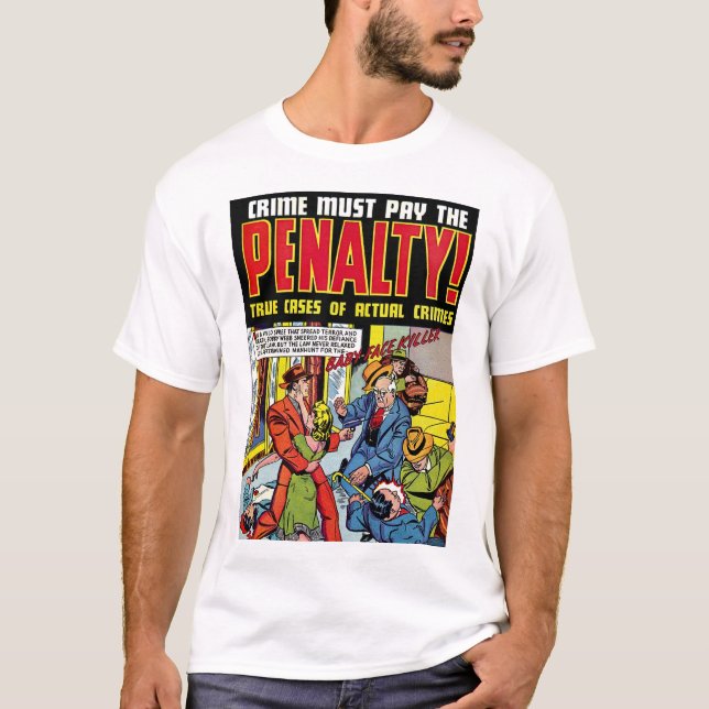 Camiseta Penalización del bebé enfrenta el delito de cómics (Anverso)